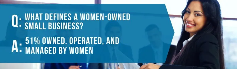 Women-Owned Business - 51% Owned,, Operated, and Managed by Women